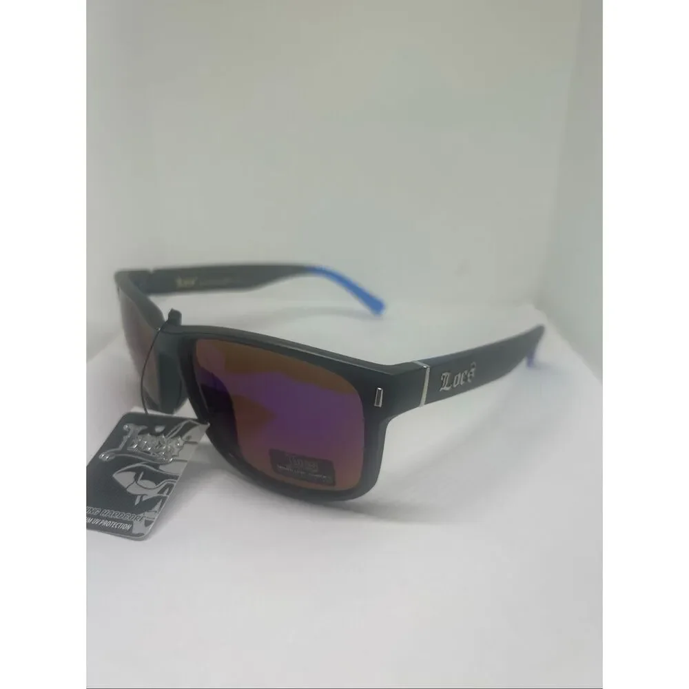 Locs Mirrored UV400 Square Wrap Sunglasses New with Tags